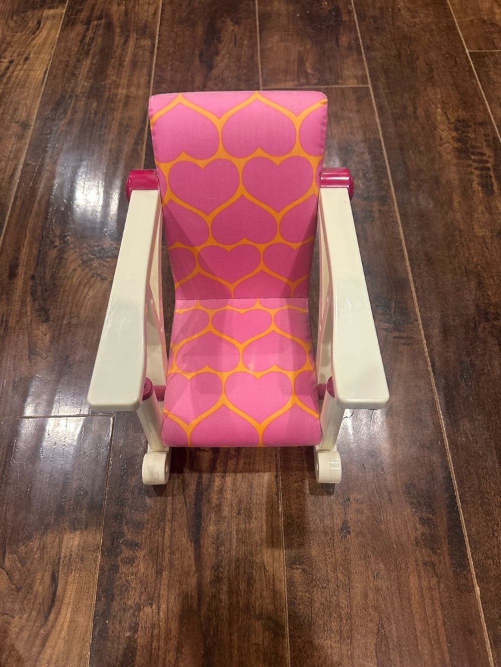 Pink Heart-Print Rocking Chair Cover by Home Accents